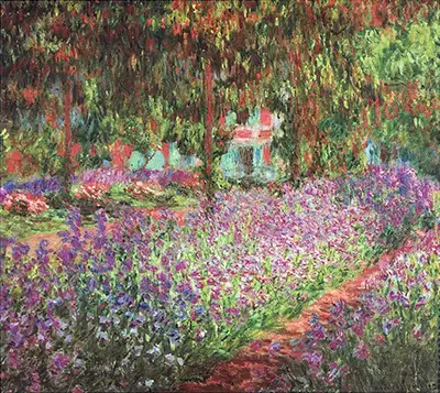 Irisbeet in Monets Garten Claude Monet
